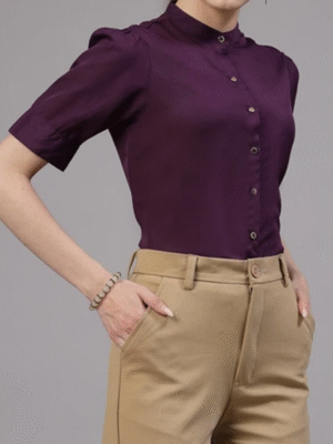 Stylish Purple Regular Fit Shirt