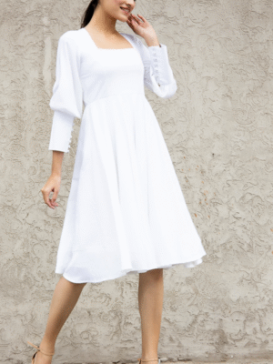 Semi-formal White Dress