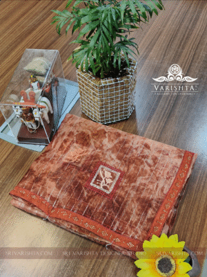 Zomato embroidery design Tissue saree with lays border