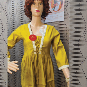 Stylish mustard yellow short top